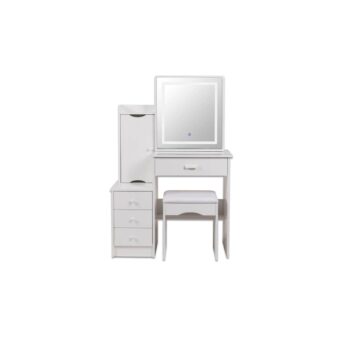 Dressing Table Set & Stool with Touch Sensor Mirror