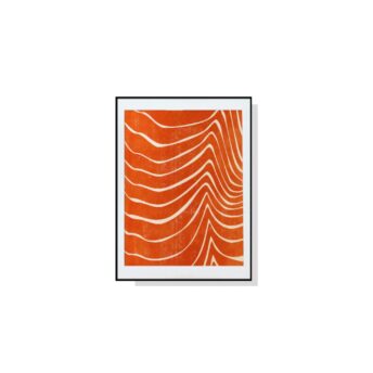 Orange Abstract Wall Art Canvas