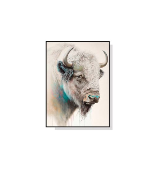 The Great White Buffalo Wall Art Canvas