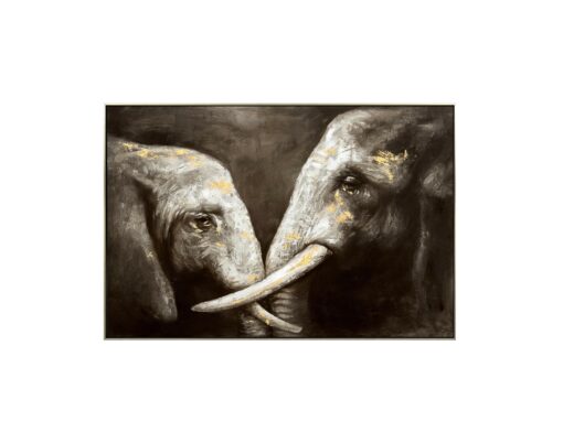 Hand Painted Tusker Ties Wall Art Canvas