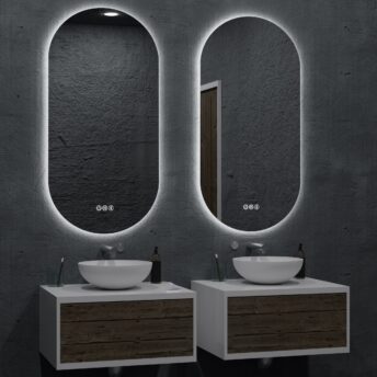 Orvis Frameless Oval LED Mirror Range