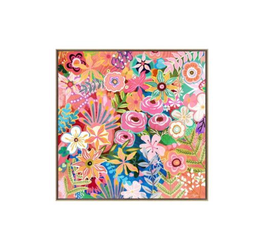 Blooming Pop of Colour Wall Art Canvas
