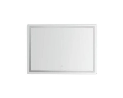 Round Rectangle Wall Mirror with LED Light
