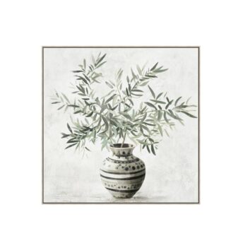 Olive Tree in a Vase Wall Art Canvas