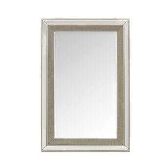 Silver Mirror with Matching Fabric