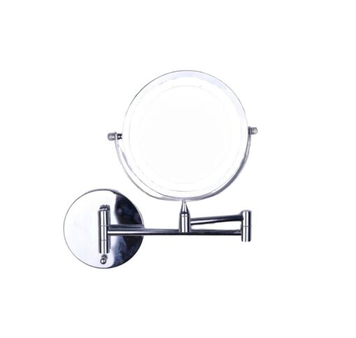 Silver Double-Sided LED Makeup Mirror