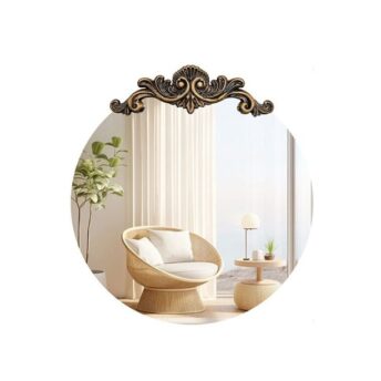 Frameless Baroque Antique Wall Mirror